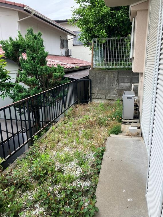 三沢戸建の庭