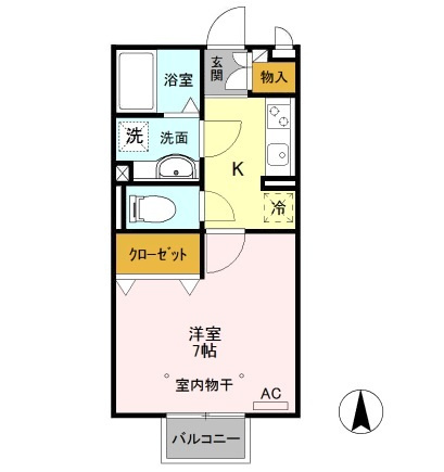 カーサＨＡＫＯＤＡの間取り