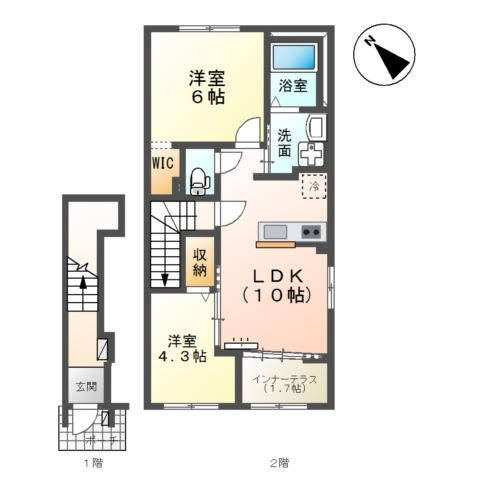【間取り】 | （仮称）千葉市中央区大森町新築アパート