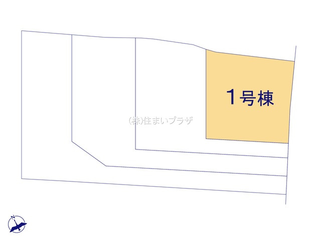 仲介手数料無料）春日井市坂下町二丁目第２・１号棟の区画図