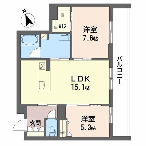 シャーメゾンオークルート五位堂の間取り