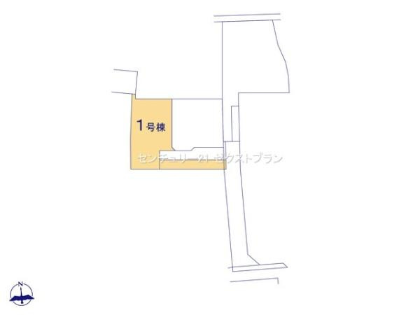 前橋市下新田町1期 1号棟の区画図|区画図