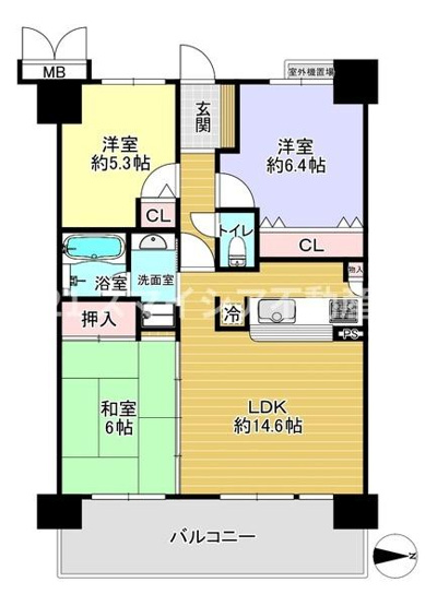 【間取り】 | グランフィーネ枚方長尾