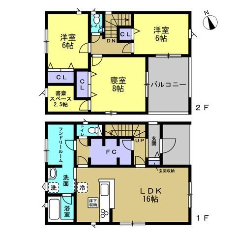 和歌山市有本第4-2号棟の間取り
