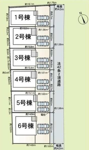 和歌山市有本第4-2号棟の区画図
