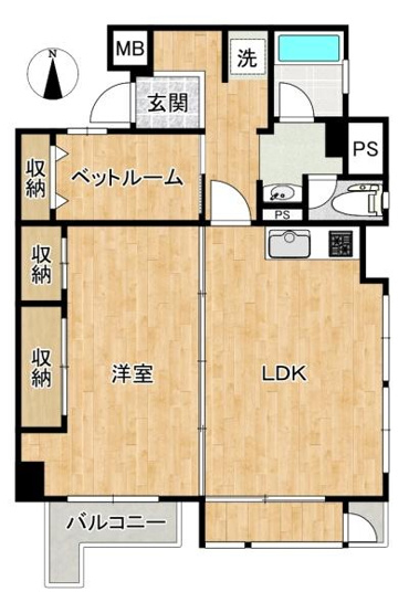 【間取り】 | 八戸ノ里ガーデンハイツ　中古マンション