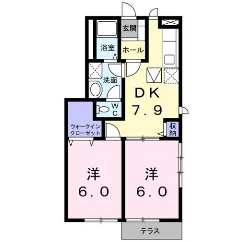 ジュネス清水の間取り