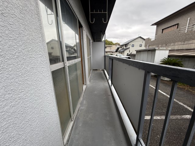 笹部ハイツのバルコニー