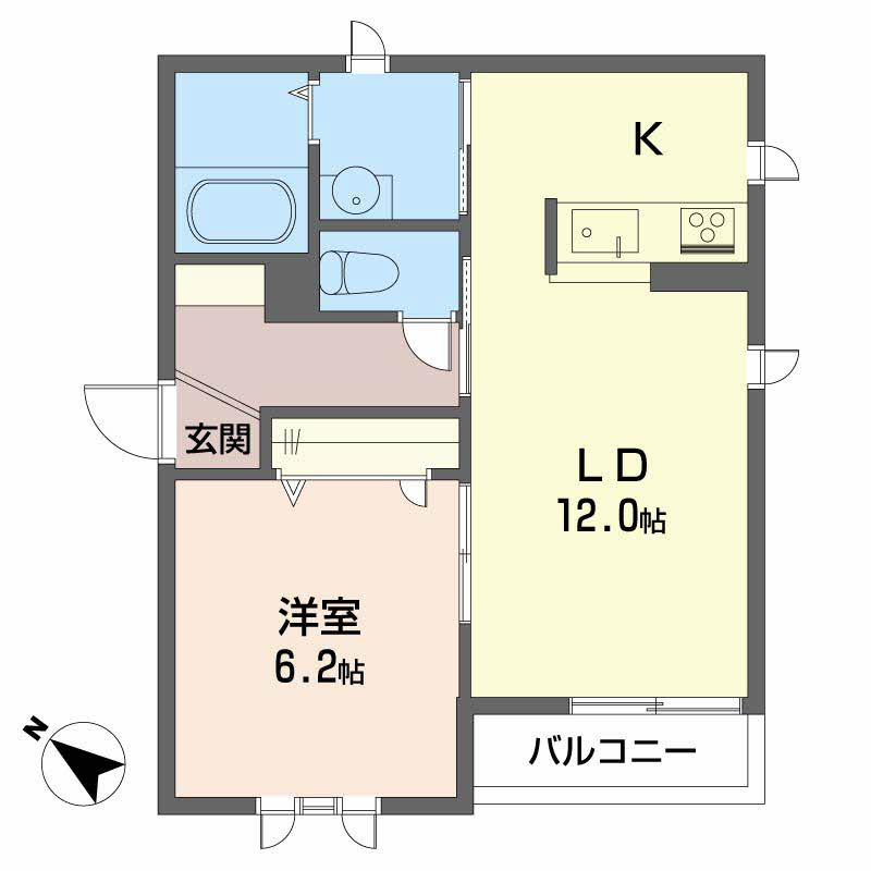 シャーメゾン慧の間取り