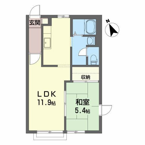 オペラハウス日高 Ｈの間取り