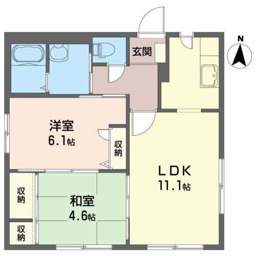 ディアス森下 Ａの間取り