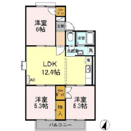 【間取り】 | ボヌールS