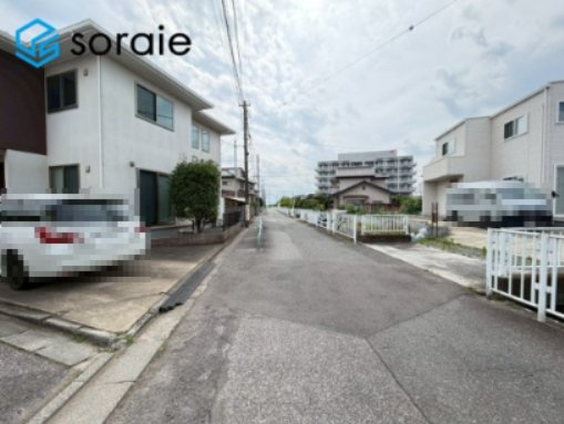 川越市今成14期全1棟　新築戸建　グラファーレの前面道路含む現地写真|6/19　撮影