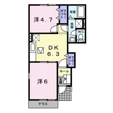 【間取り】 | ゴールデンパールＡ