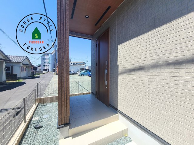 福岡市早良区干隈4丁目第1-3棟（1号棟）の外観：施工例|おでかけの時も帰った時も、「我が家」を最初に感じでもらえる素敵な空間に。