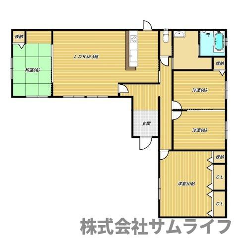 【間取り】 | 相田4LDK平家