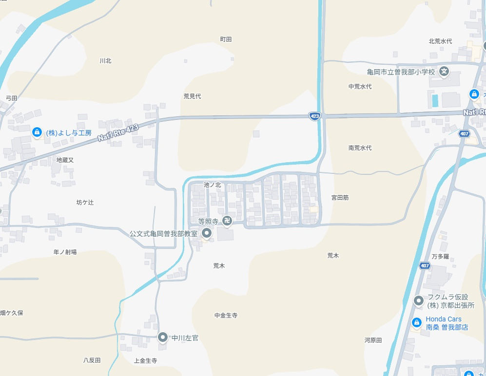 ★亀岡市曽我部町南条宮田筋　第2期　新築一戸建ての地図
