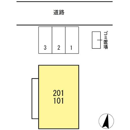 エバーグリーンハウスの区画図