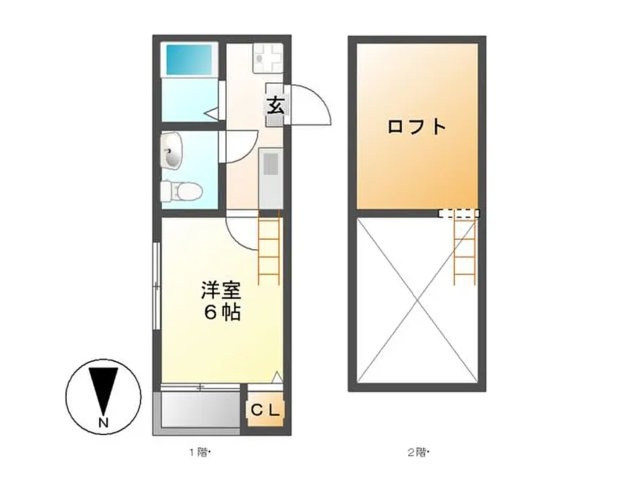 　愛知県名古屋市中川区1棟投資売アパート「尾頭駅徒歩5分」「2025年　大規模修繕工事実施済」の間取り