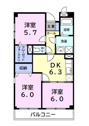 【間取り】 | 広々した３DKの間取りです！