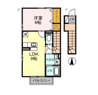 【間取り】 | エスポワール海都　Ａ