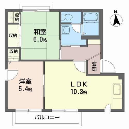アバンセ Ｂの間取り