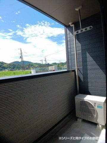 エスパインⅡのバルコニー