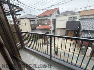 【バルコニー】 | 尼崎市東難波町４丁目中古戸建　リフォーム済 | バルコニーは二面ございます！！
