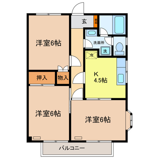 【間取り】 | サンフラワーハイツ