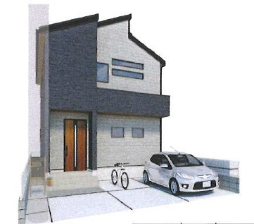 川越市かすみ野第二全2棟　新築戸建　リーブルガーデンの外観パース