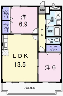 【間取り】 | エスポワール花田