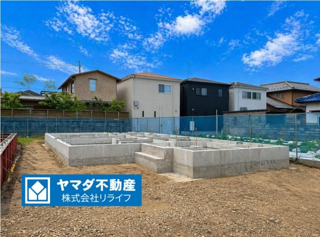 タマタウン　岐阜市萱場東町（城西小）　全3区画分譲の外観|「現地（2026年4月7日）撮影」　
■全体写真　
■ヤマダ不動産　株式会社リライフ　