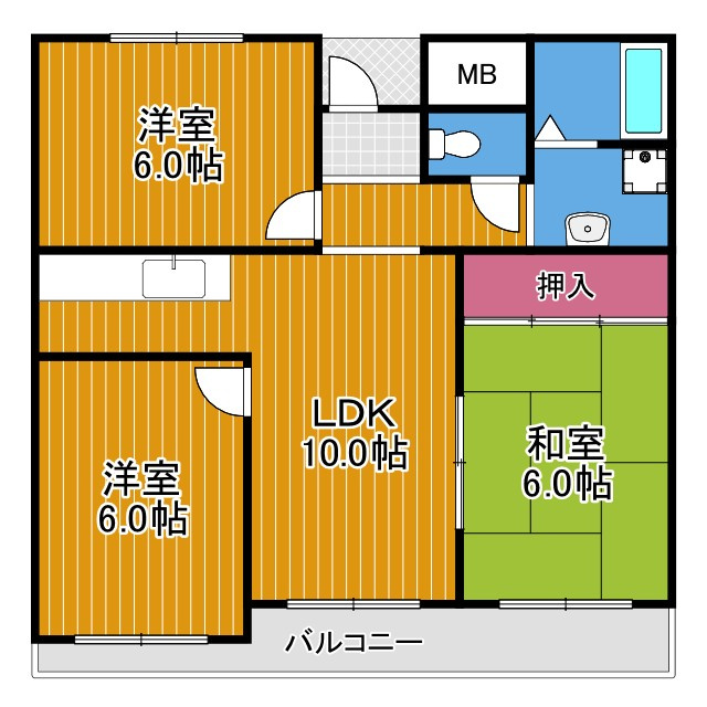 ジョイフル昭栄の間取り