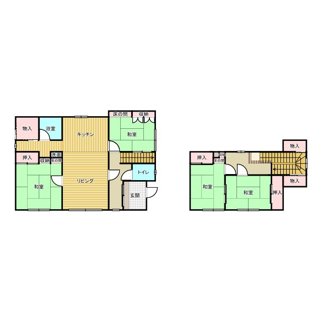 【商談中】網走市新町1丁目5-3中古住宅の間取り
