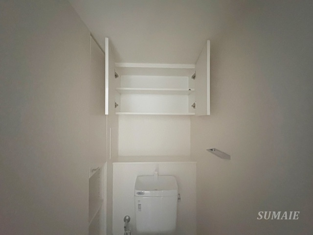 パークアクシス駒込ＨＩＬＬＴＯＰの収納|トイレの上に収納スペースがあります☆