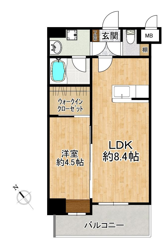 SOLLIEVO箱崎の間取り