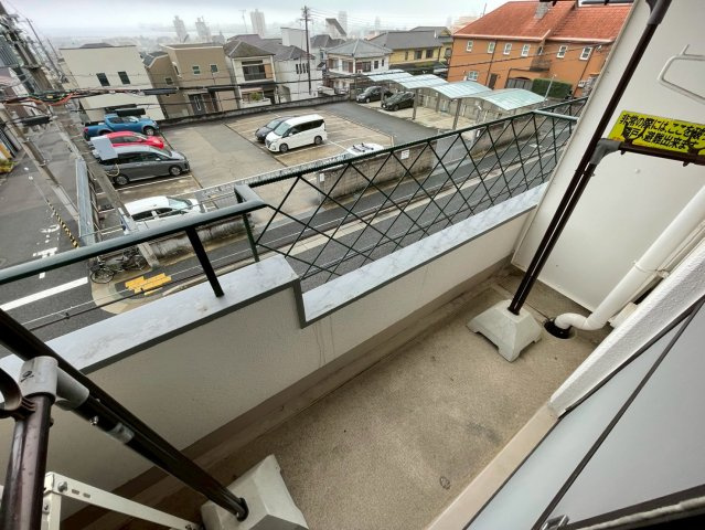 カサベルデ青谷のバルコニー