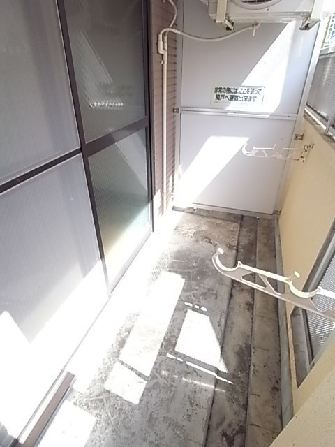 シャンブル甲東園のバルコニー