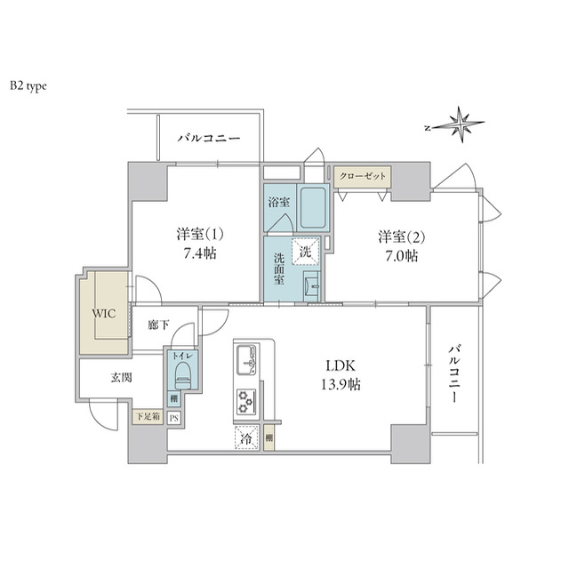 パティオ大手門の間取り