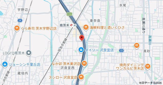 （仮称）フジパレス沢良宜西一丁目の地図