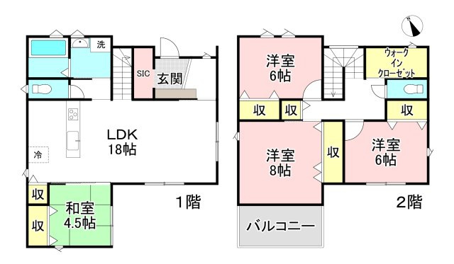 【間取り】 | 各務原市鵜沼西町　タマタウン鵜沼小