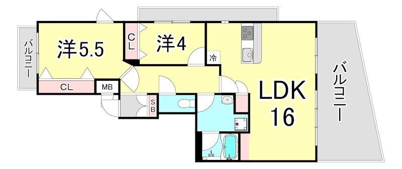 フォルム北夙川の間取り