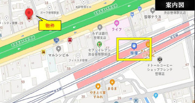 渋谷区笹塚２丁目の店舗事務所の地図