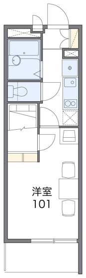 【間取り】 | レオパレスサンモール | 画像2