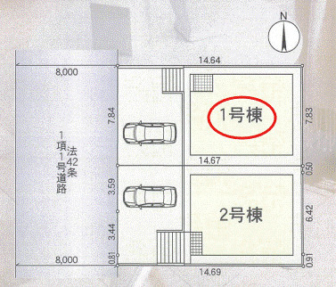 【区画図】 | クレイドルガーデン大津市稲葉台第３ | 区画図