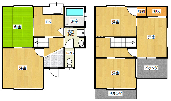岐南町伏屋の間取り