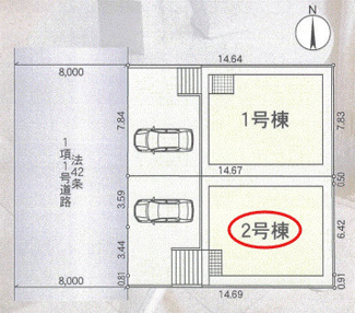 【区画図】 | クレイドルガーデン大津市稲葉台第３ | 区画図