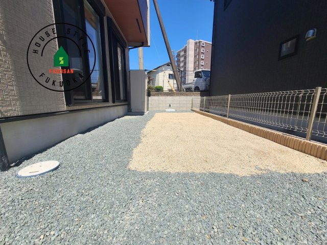 福岡市早良区干隈4丁目第1-3棟（3号棟）の庭|お庭で自由な時間を過ごせます。