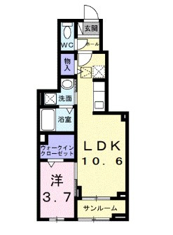 カーサルーチェの間取り