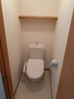 ゆったりとした空間のトイレです